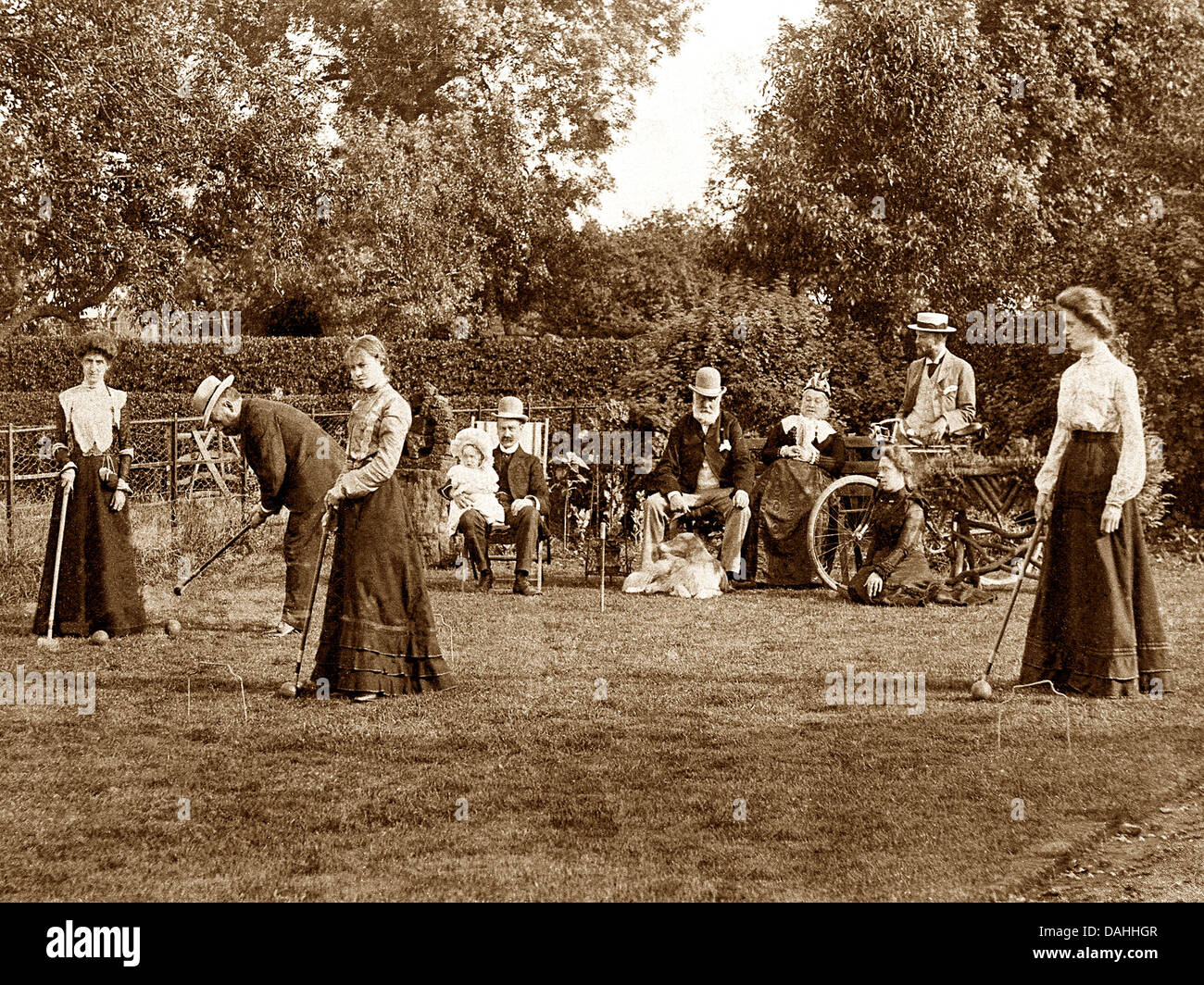 Vintage croquet hires stock photography and images Alamy