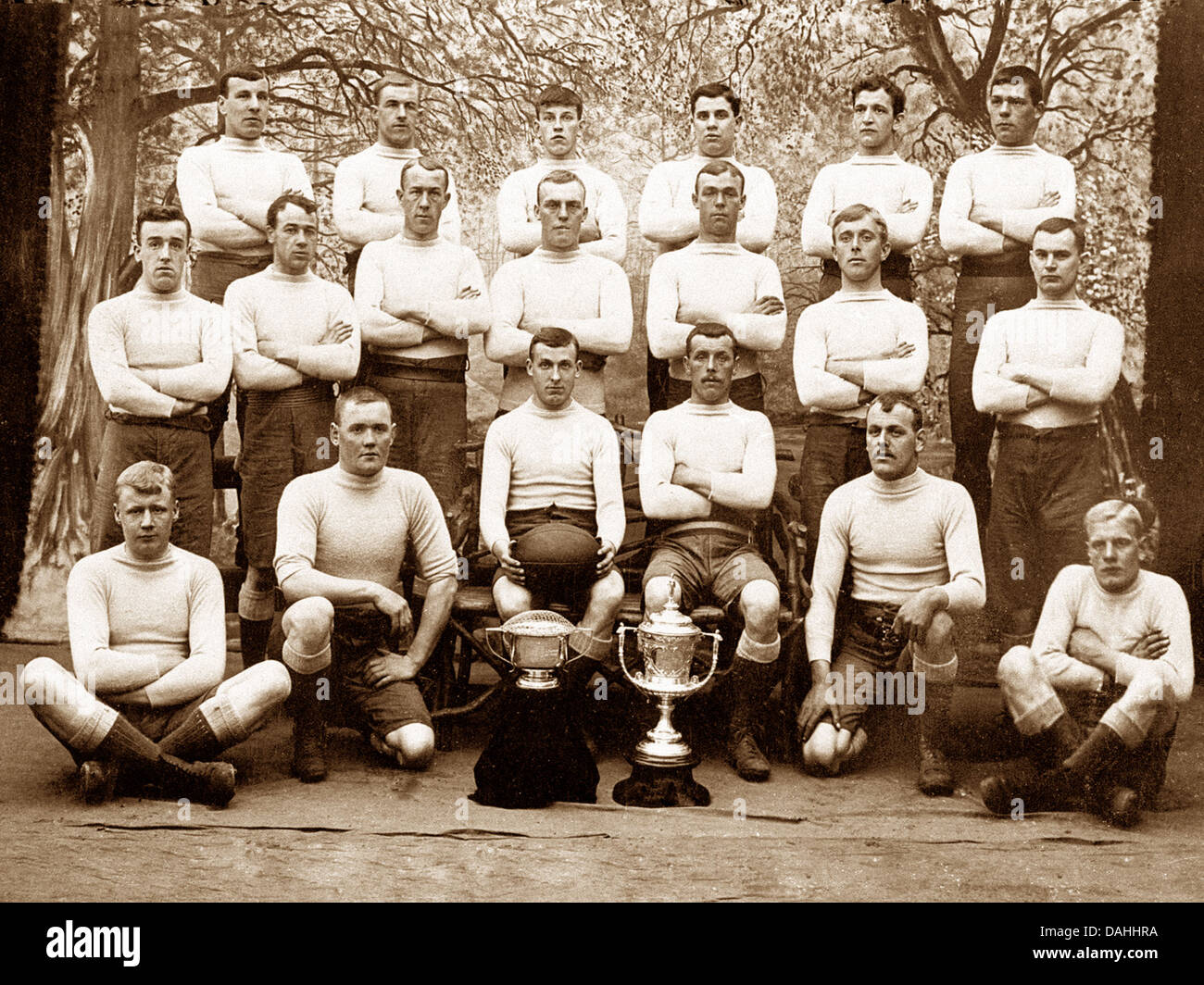 Holmfirth Underbank Rangers Rugby Team in 1908 Stock Photo - Alamy
