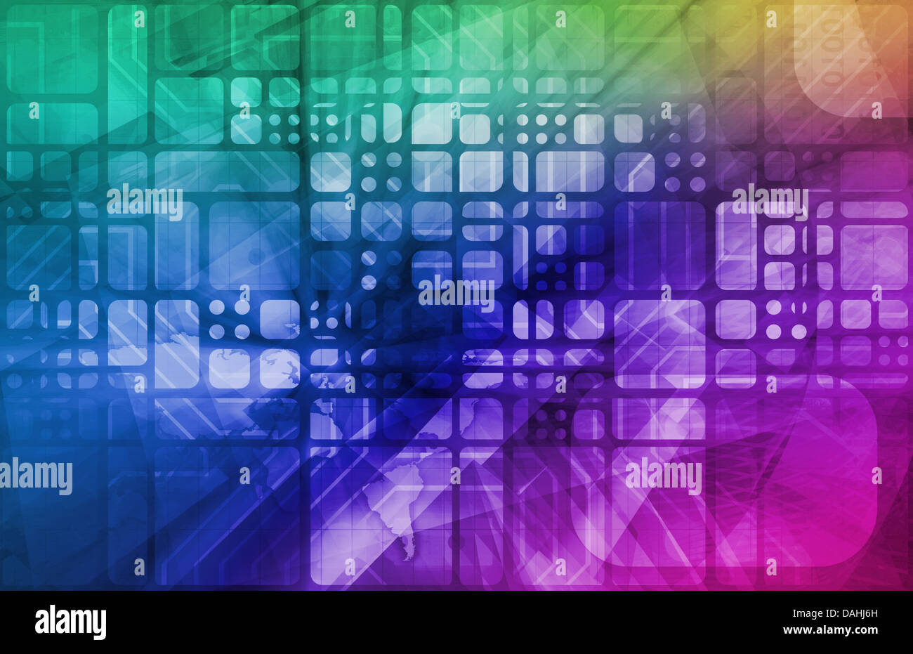 Virtual Technology with Data Filtering Web Art Stock Photo - Alamy