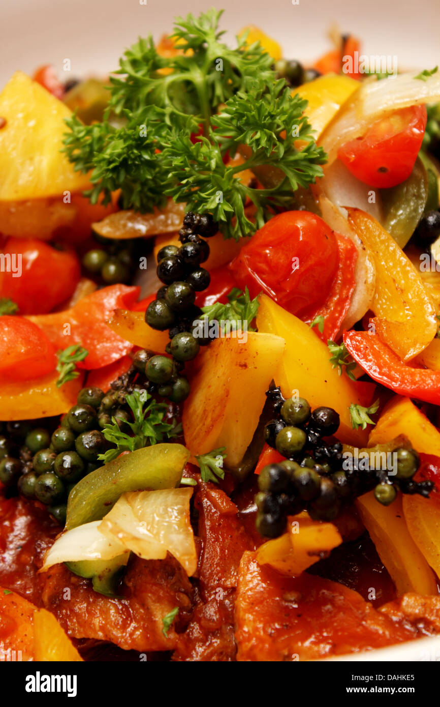 A variety of herbs used to decorate food Stock Photo Alamy