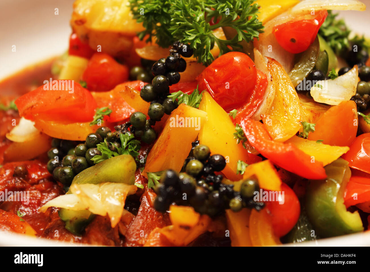 A variety of herbs used to decorate food Stock Photo Alamy