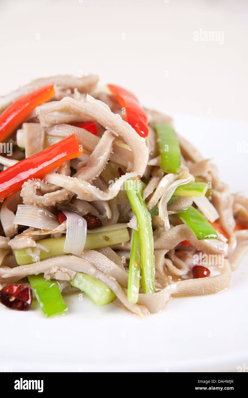 china delicious foodchili fried pig stomach Stock Photo Alamy