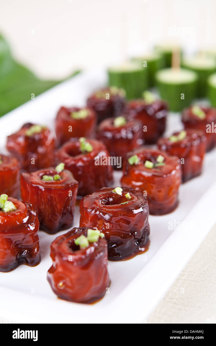 food in china pig intestine Stock Photo Alamy