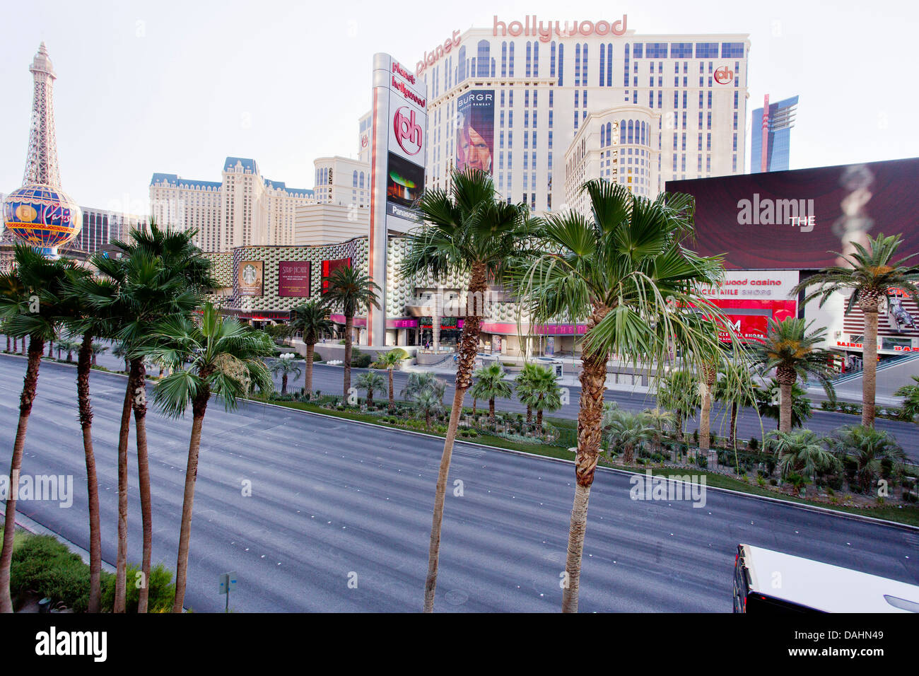 The Strip, Hotel Hollywood Las Vegas, Nevada, USA Stock Photo