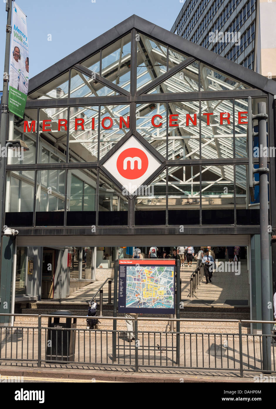 South entrance to the Merrion Centre Leeds West Yorkshire UK Stock