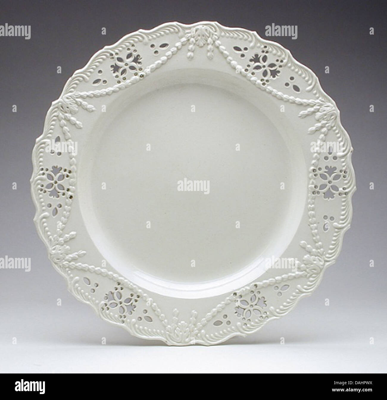 Pair of Plates LACMA AC1997.112.43-.44 (1 of 2) Stock Photo