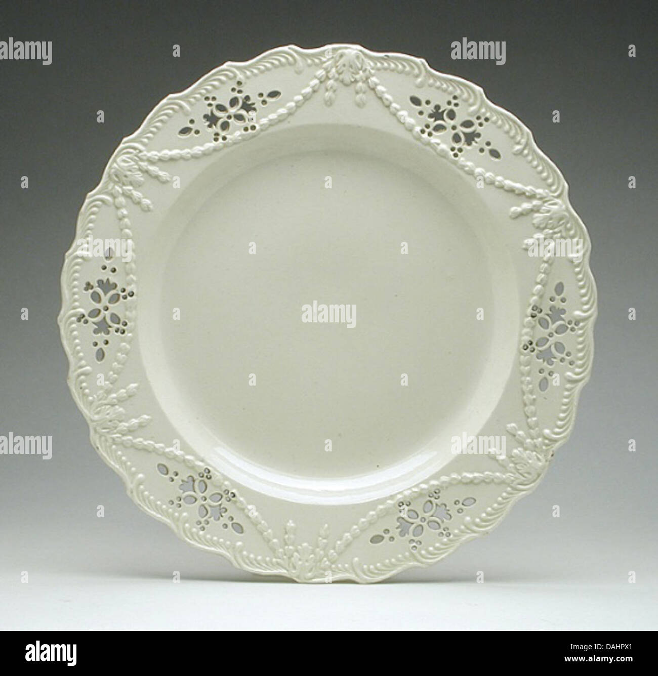 Pair of Plates LACMA AC1997.112.43-.44 (2 of 2) Stock Photo