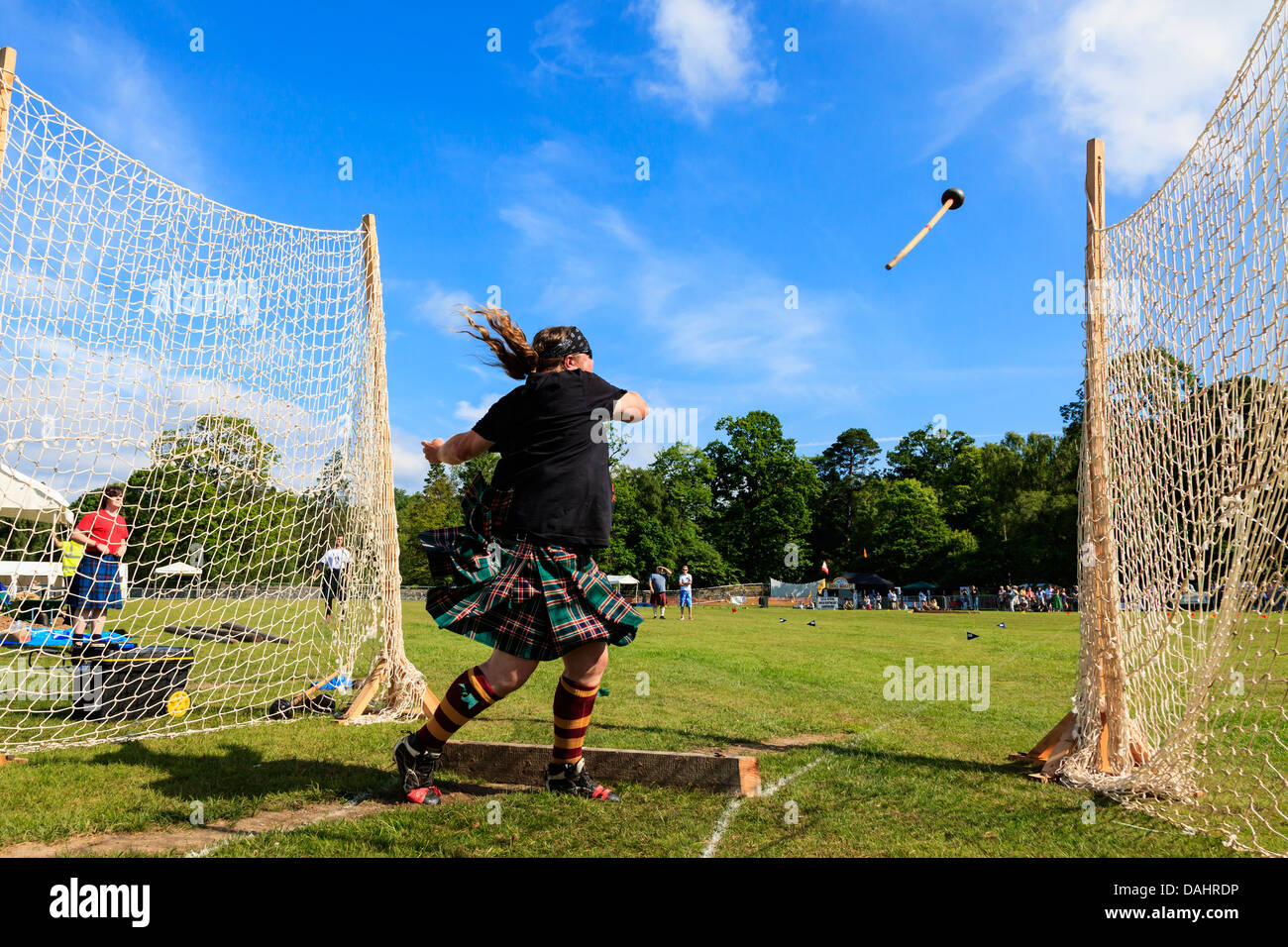 Scottish highland games hammer hires stock photography and images Alamy