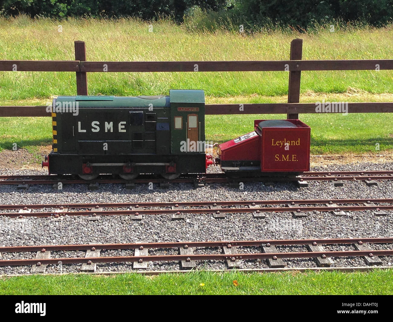 Worden Park Leyland, Lancashire 14th July. Model Diesel engine at the