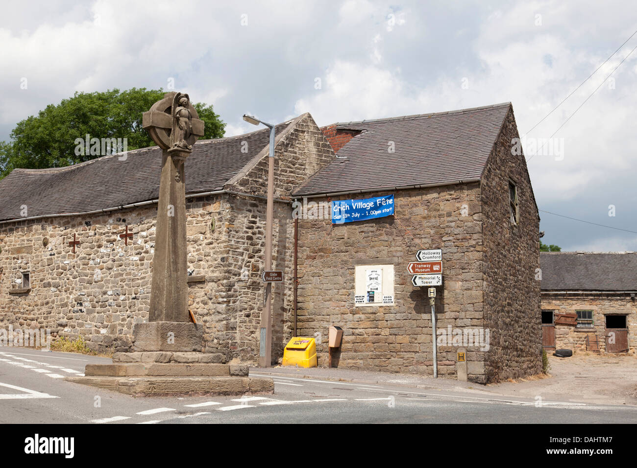 The village of Crich, Derbyshire, England, U.K. Stock Photo