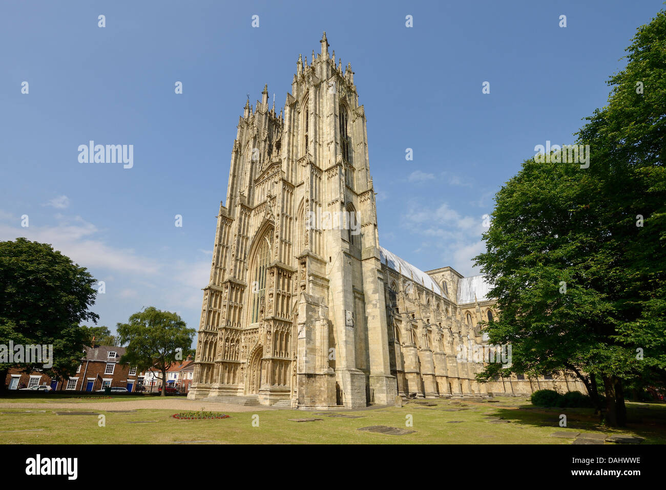 The West Towers of Beverley Minster Stock Photo