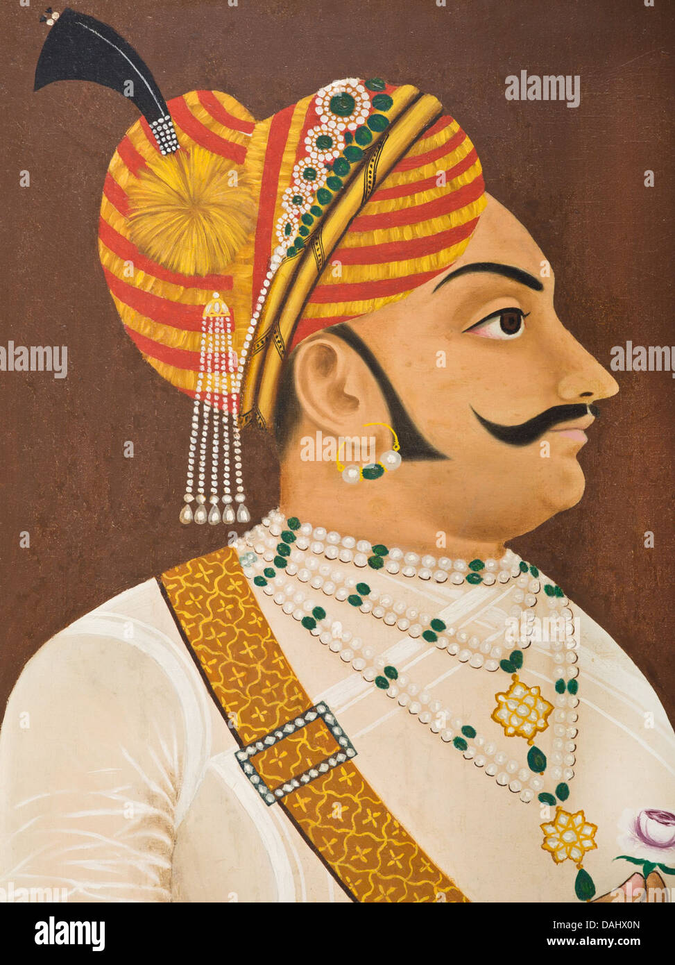 Thakur Yaswanta Singhji (reigned 1688-1707) LACMA AC1998.52.1 (2 of 4) Stock Photo