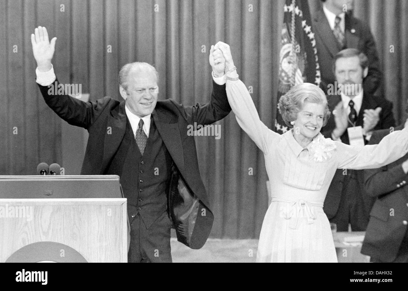 President Gerald Ford and First Lady Betty Ford Stock Photo