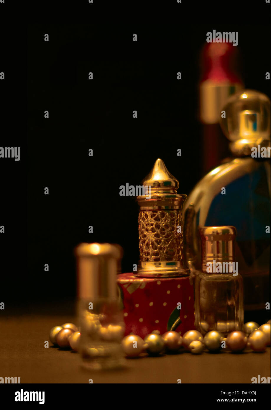 The Chamber of Secrets - Perfumes Stock Photo