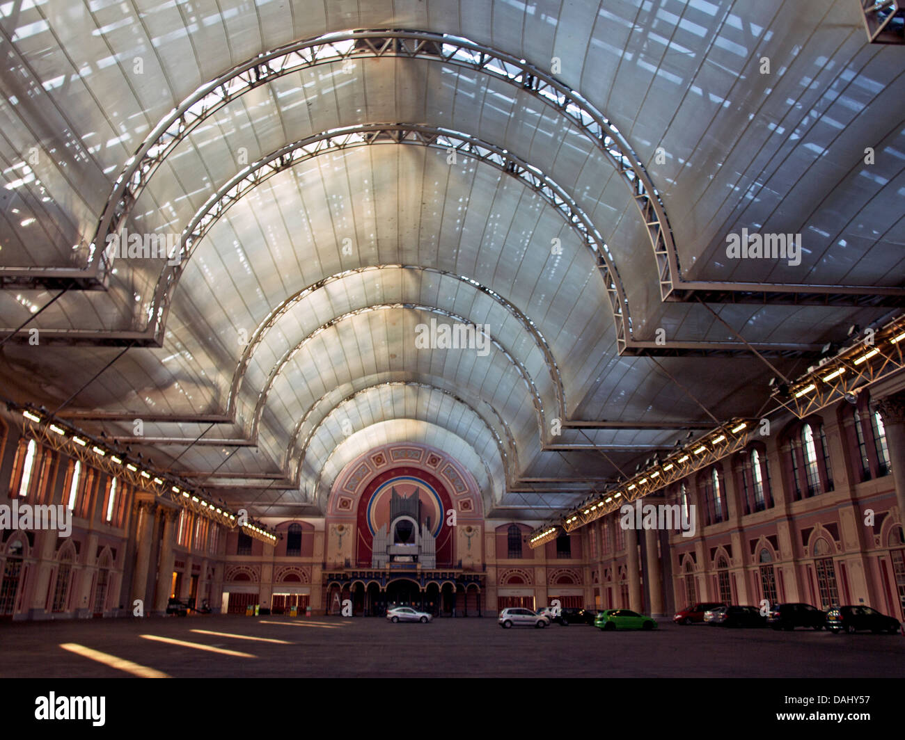 Car Park at Alexandra Palace, the birthplace of television, North