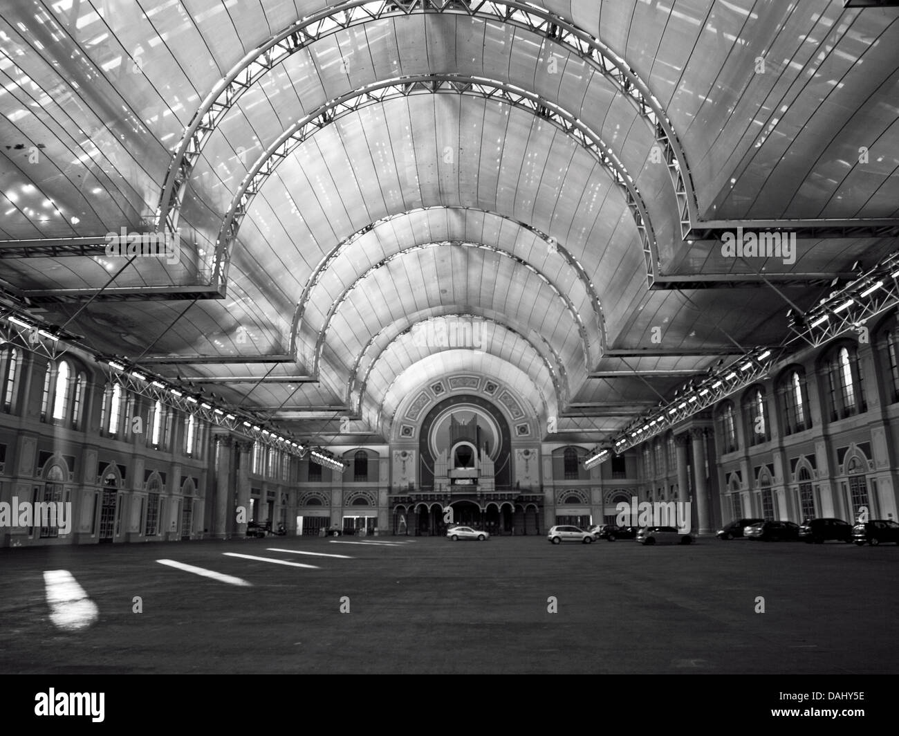 Car park at Alexandra Palace, the birthplace of television, North