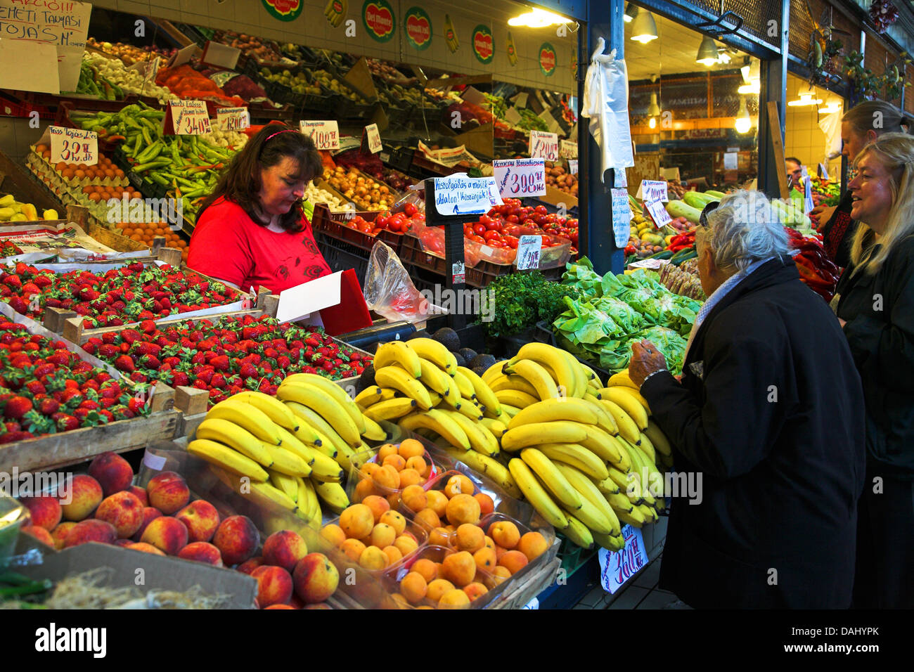 Central Market Hall, Budapest Stock Photo