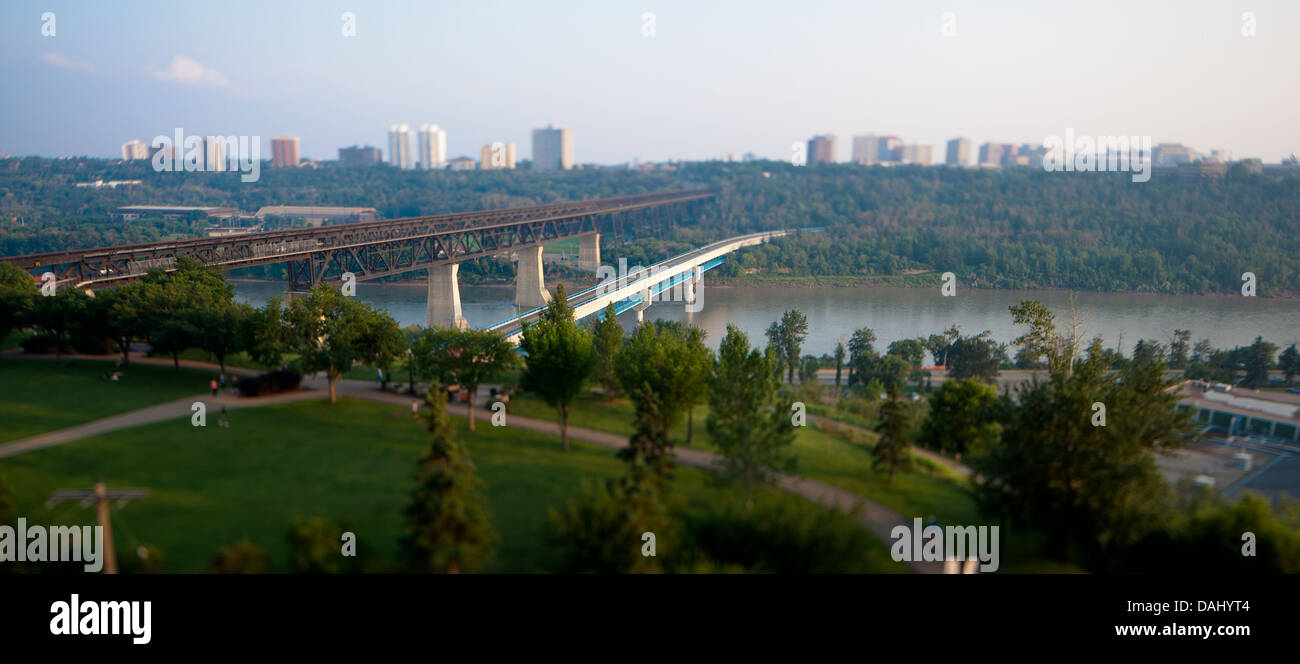 High level bridge, Edmonton, Alberta, Canada Stock Photo