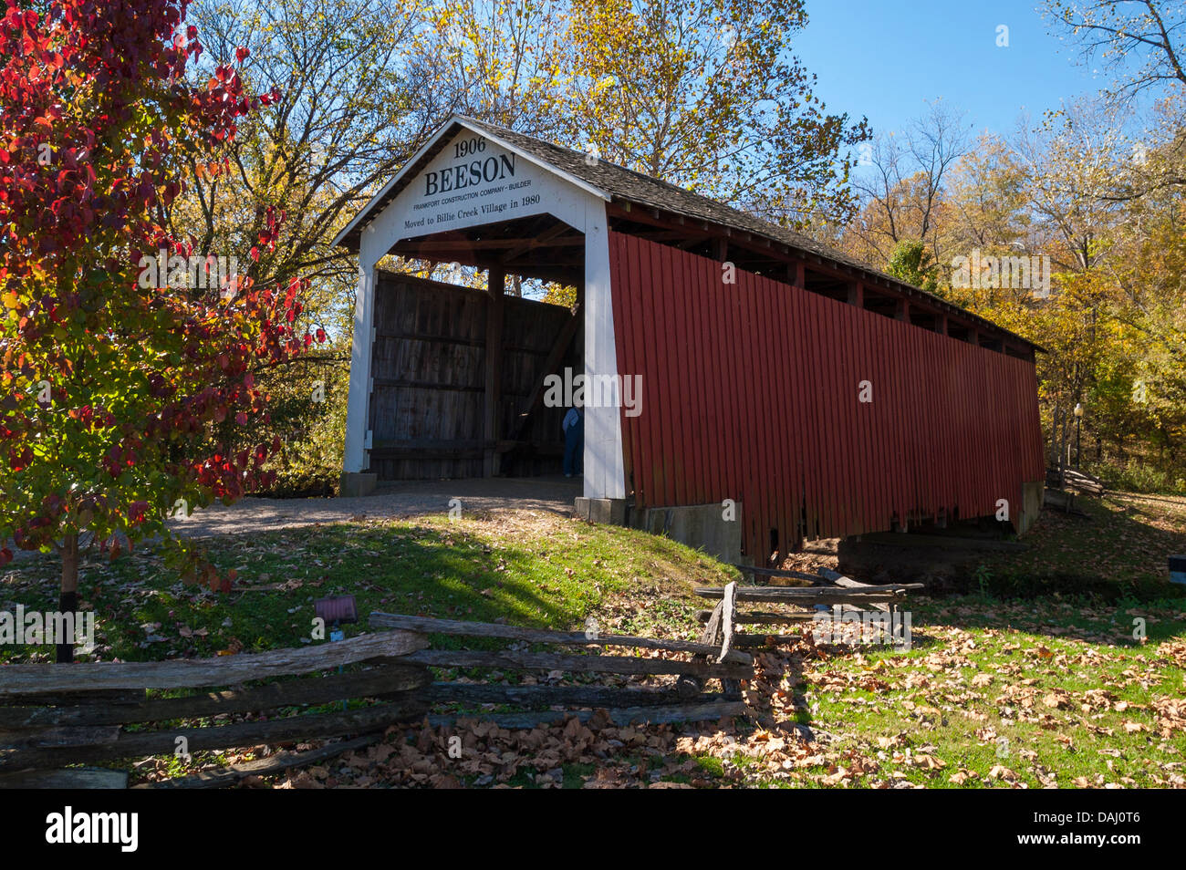 Beeson Covered Bridge Billie Creek Village Parke County Indiana