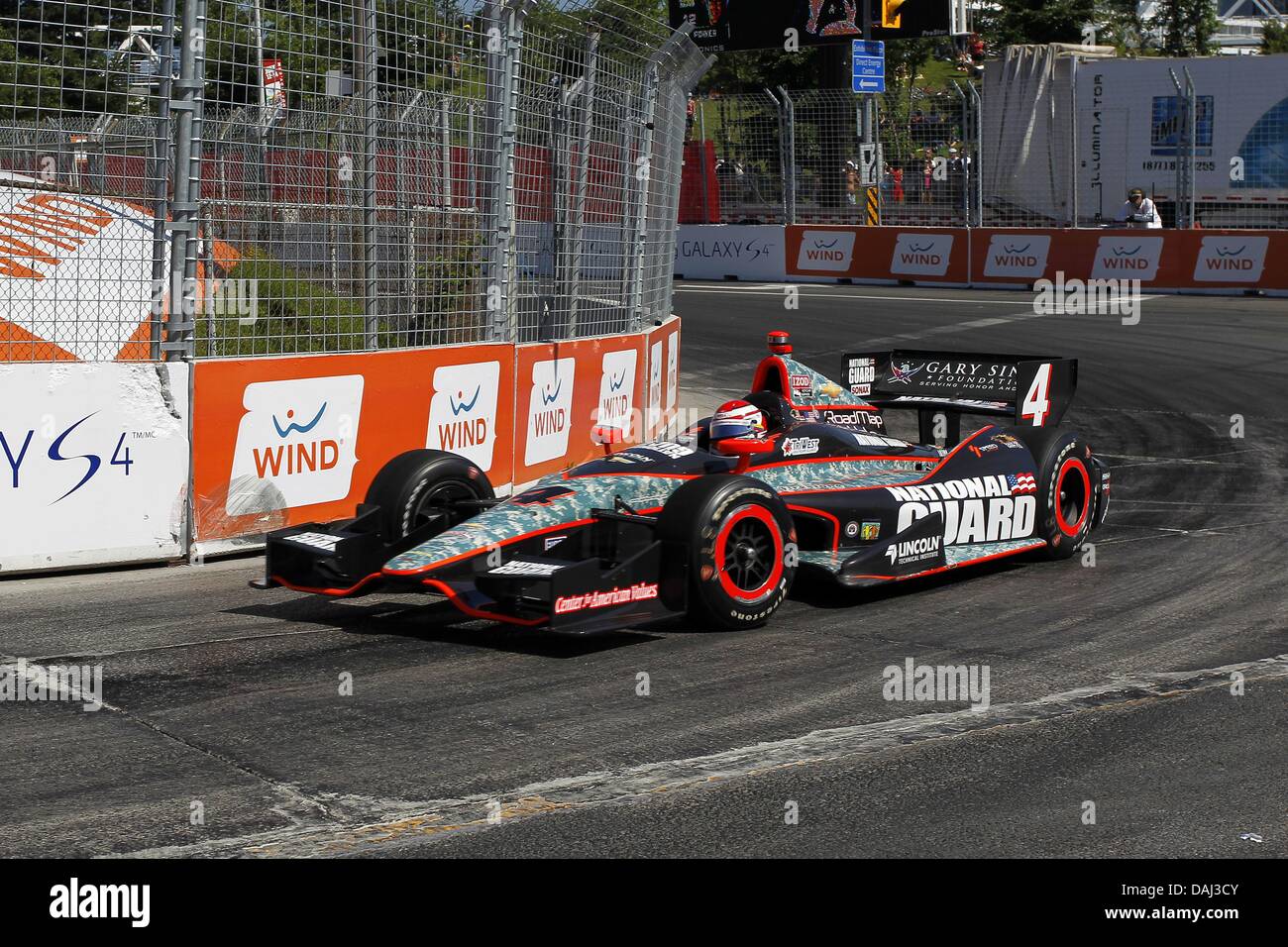 Toronto, ON, Canada. 16th July, 2022. HELIO CASTRONEVES (06) of Sao Paulo,  Brazil travels through the turns during a practice for the Honda Indy  Toronto at the Streets of Toronto Exhibition Place