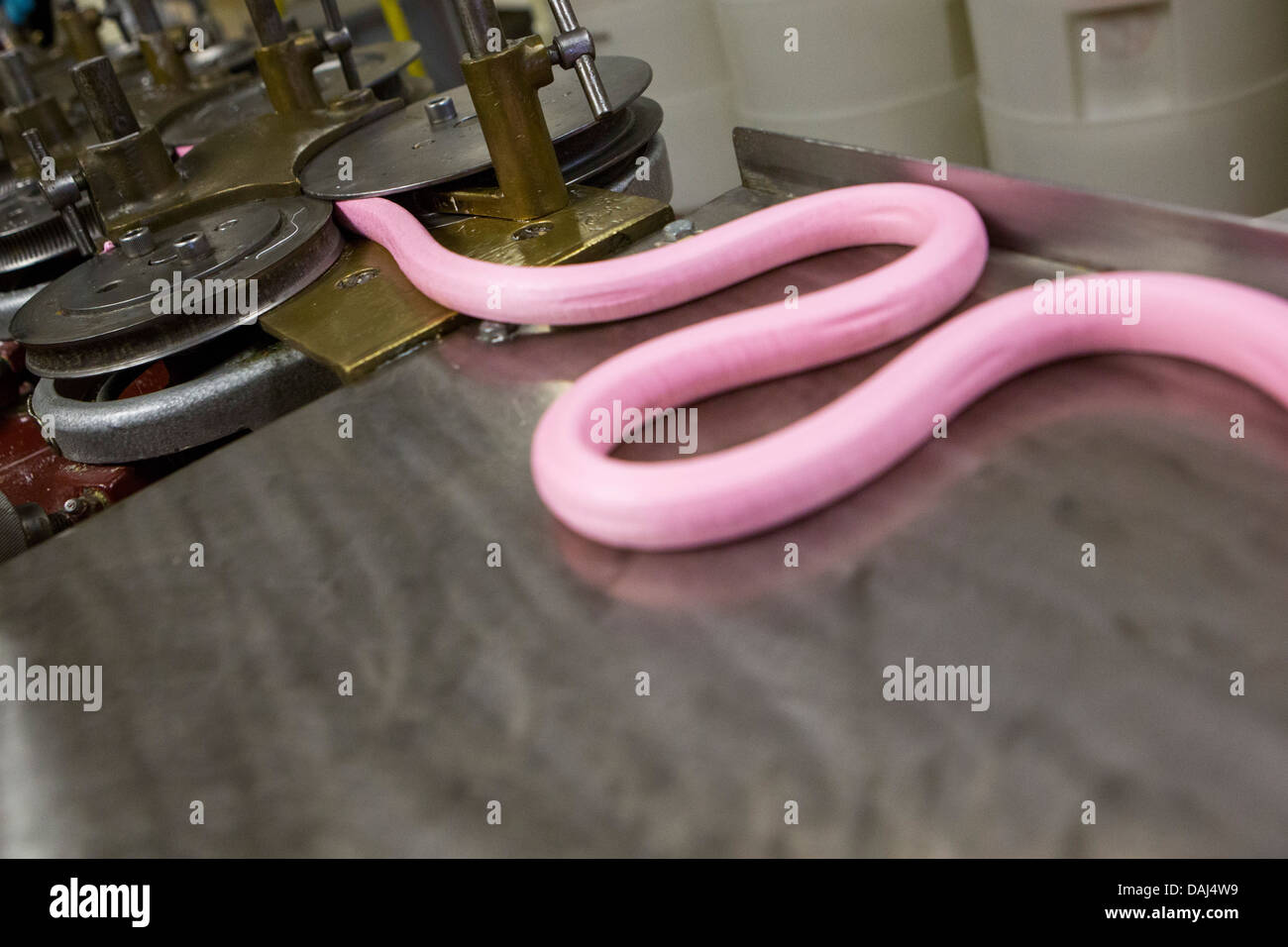 Salt water taffy production at the Dolle's Salt Water Taffy factory in