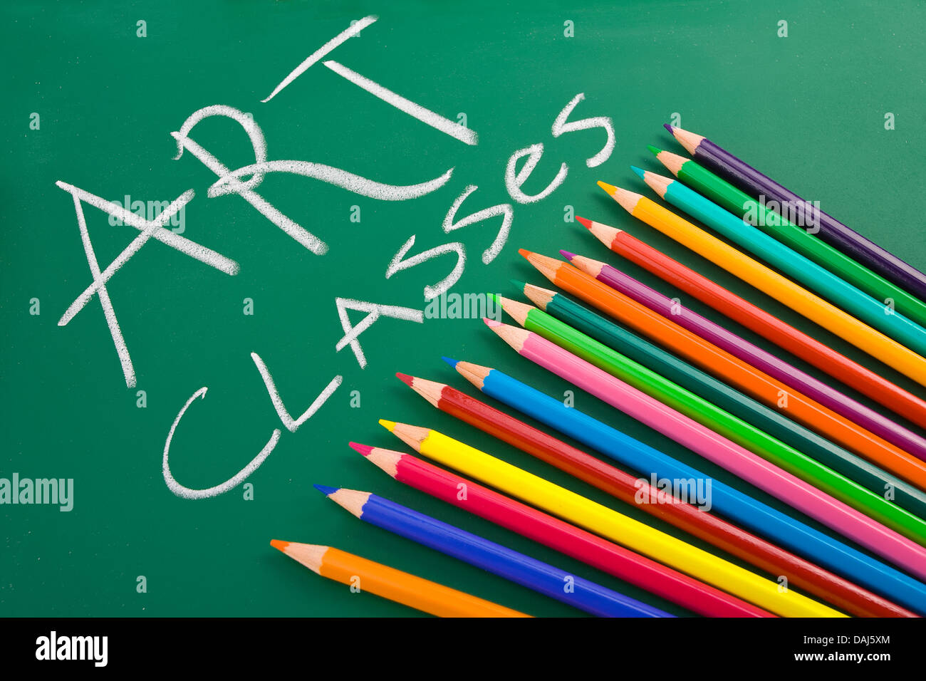Back to school concept, art class Stock Photo Alamy