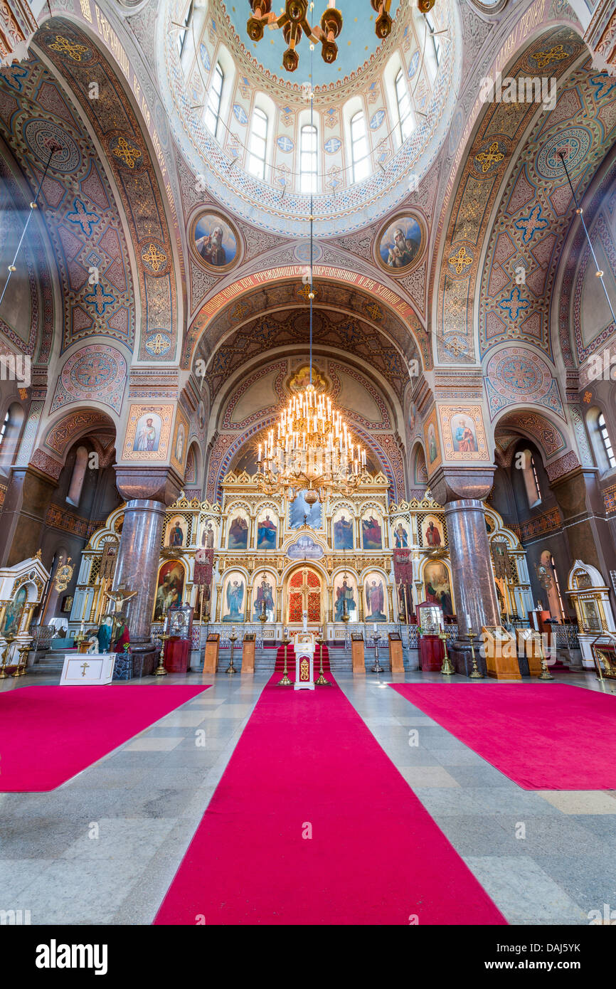 Interior of Uspenski Cathedral in Helsinki, Finland Stock Photo