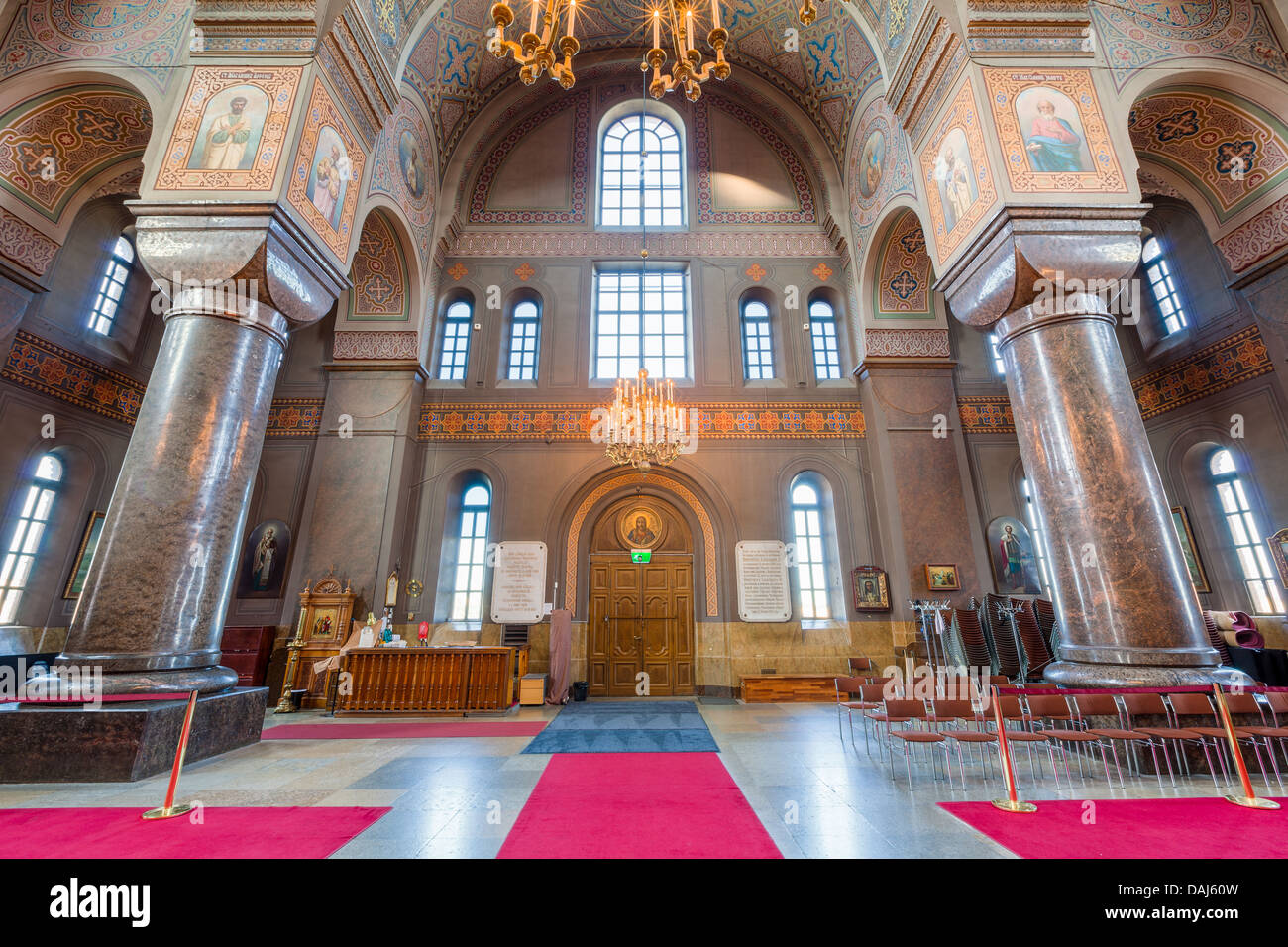 Interior of Uspenski Cathedral in Helsinki, Finland Stock Photo