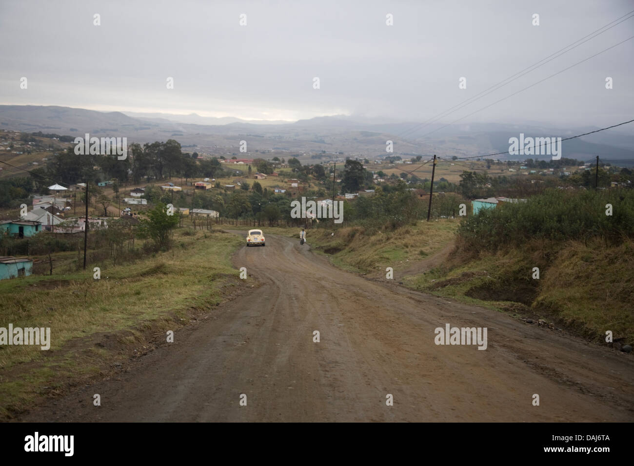 Rural area near the town of Weza, KwaZulu-Natal, South Africa Stock ...