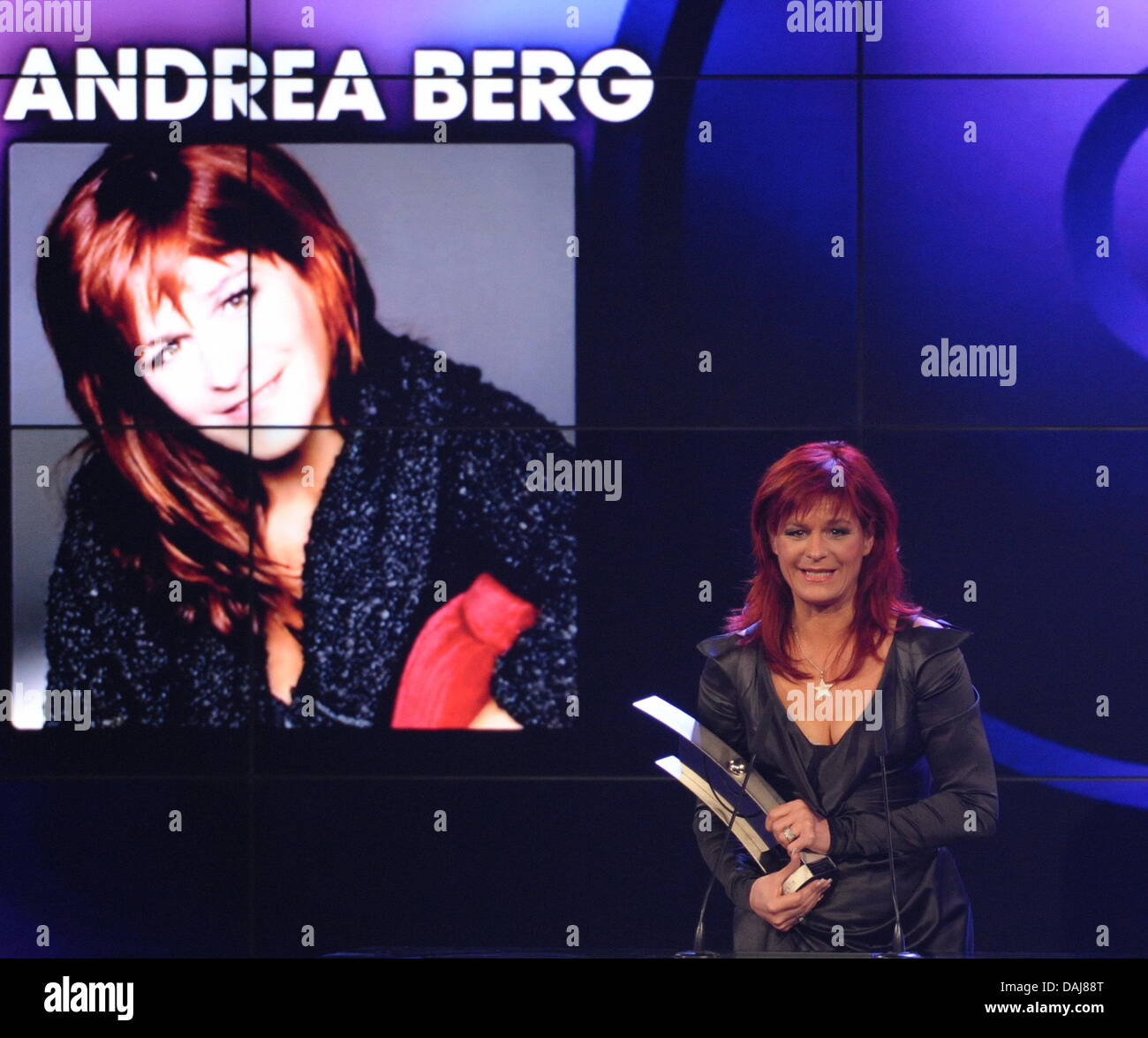 German singer Andrea Berg receives the 2011 Echo Music Award