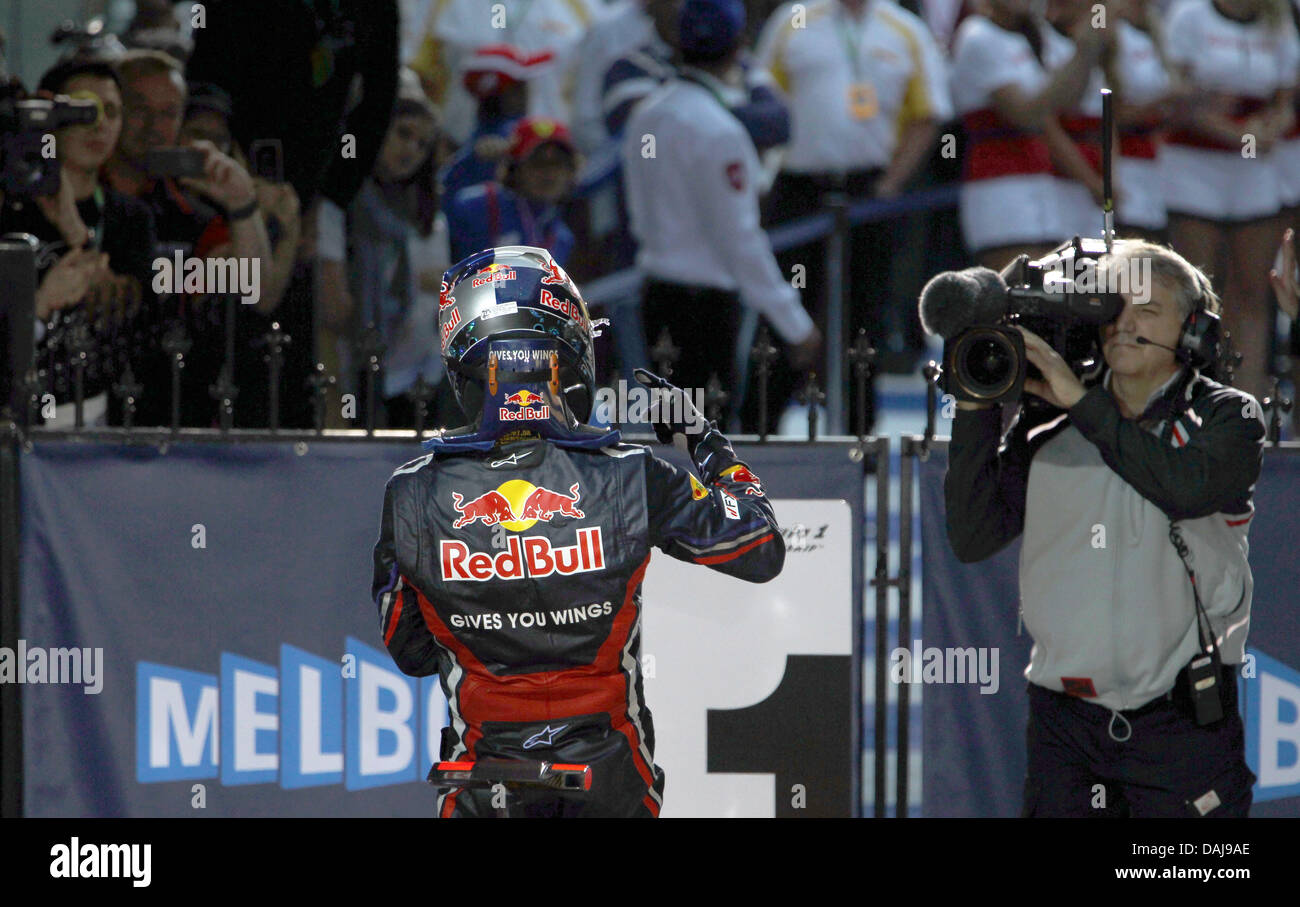 Vettel 2011 The picture shows the German Formula One driver Sebastian Vettel of Red ...