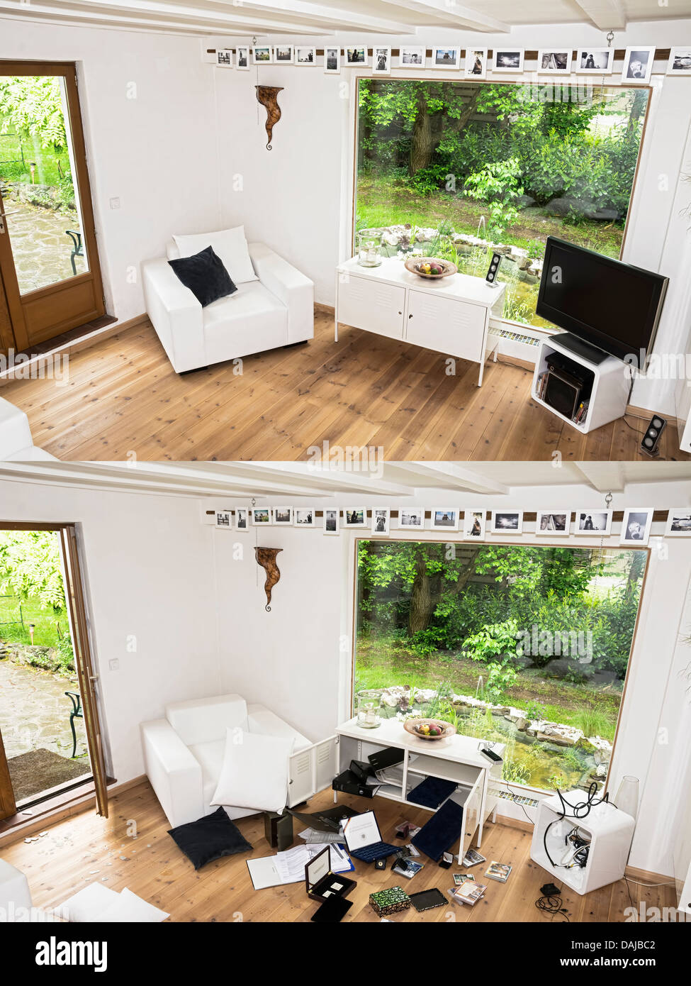 Messy Room Before And After Stock Photos Messy Room Before