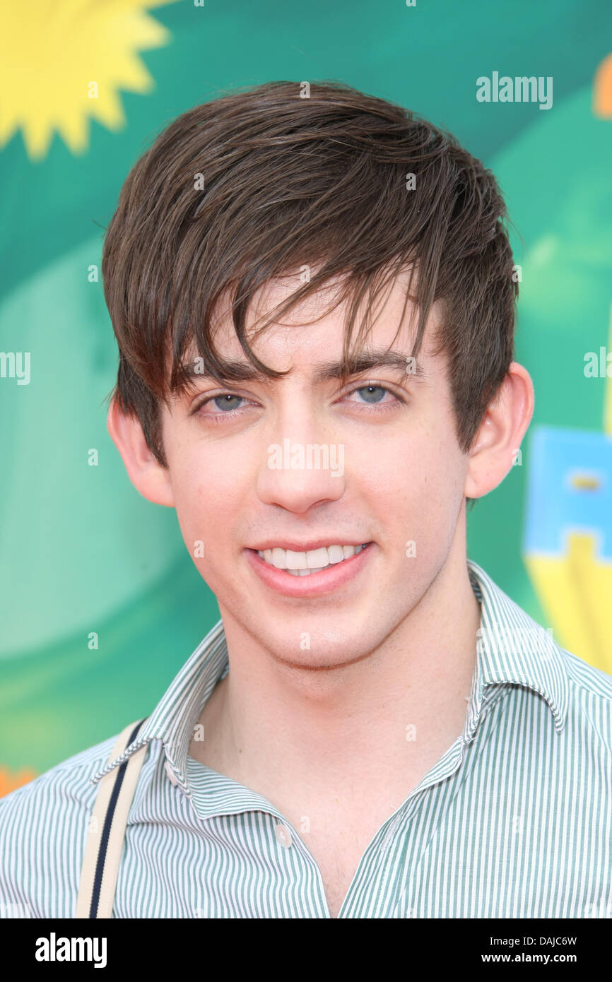 American actor Kevin McHale attends the Nickelodeon Kids' Choice Awards at Galen Center in Los Angeles, USA, 02 April 2011. Photo: Hubert Boesl Stock Photo