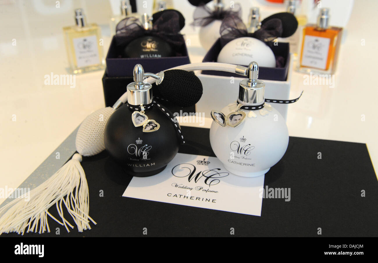 Bottles With Wedding Scent For Prince William And Kate Middleton Are Stock Photo Alamy