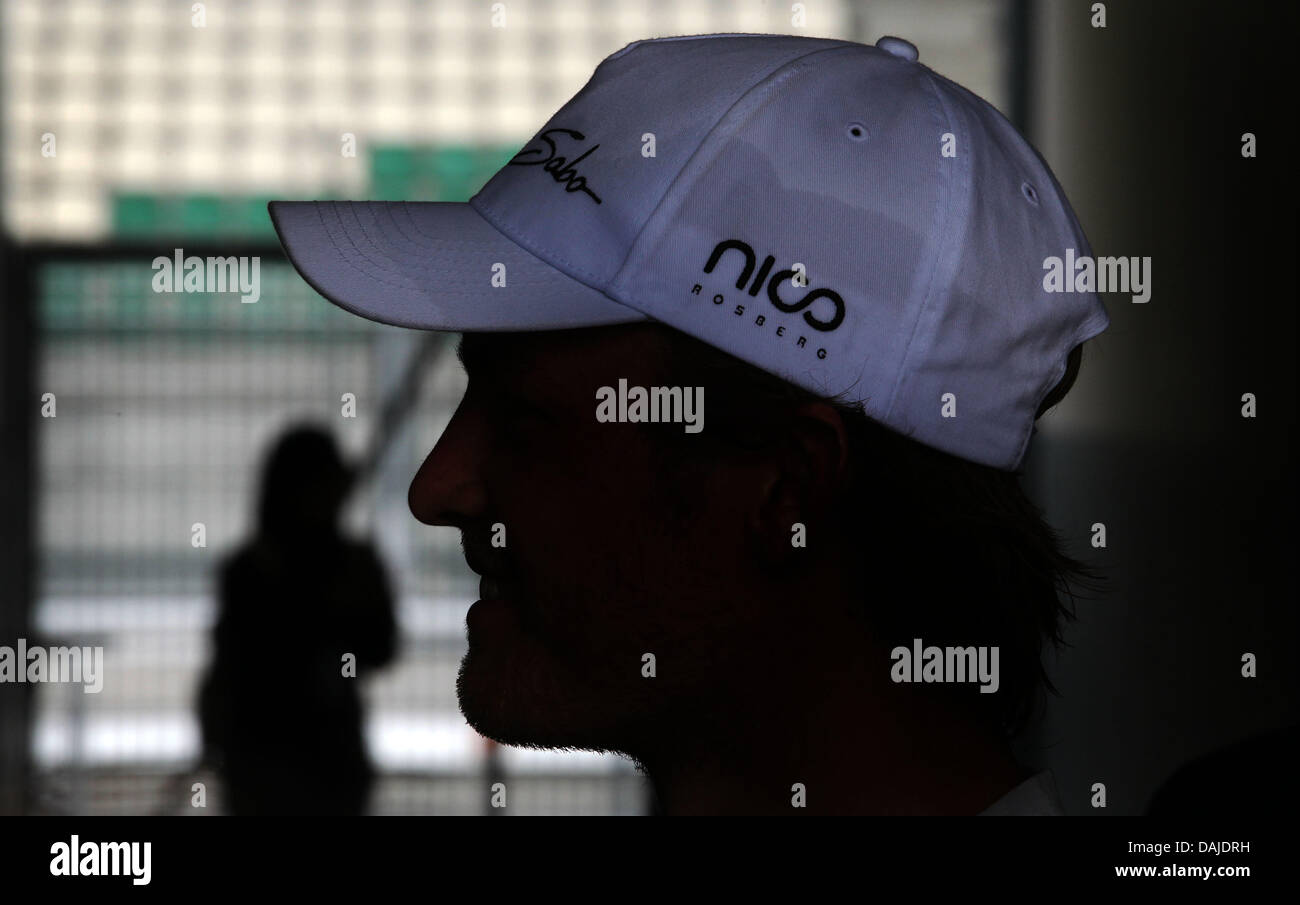 German Formula One Driver Nico Rosberg Of Mercedes Gp Stands In The Pit Lane Tunnel At The Sepang Circuit Outside Kuala Lumpur Malaysia 07 April 2011 The Formula One Grand Prix Of