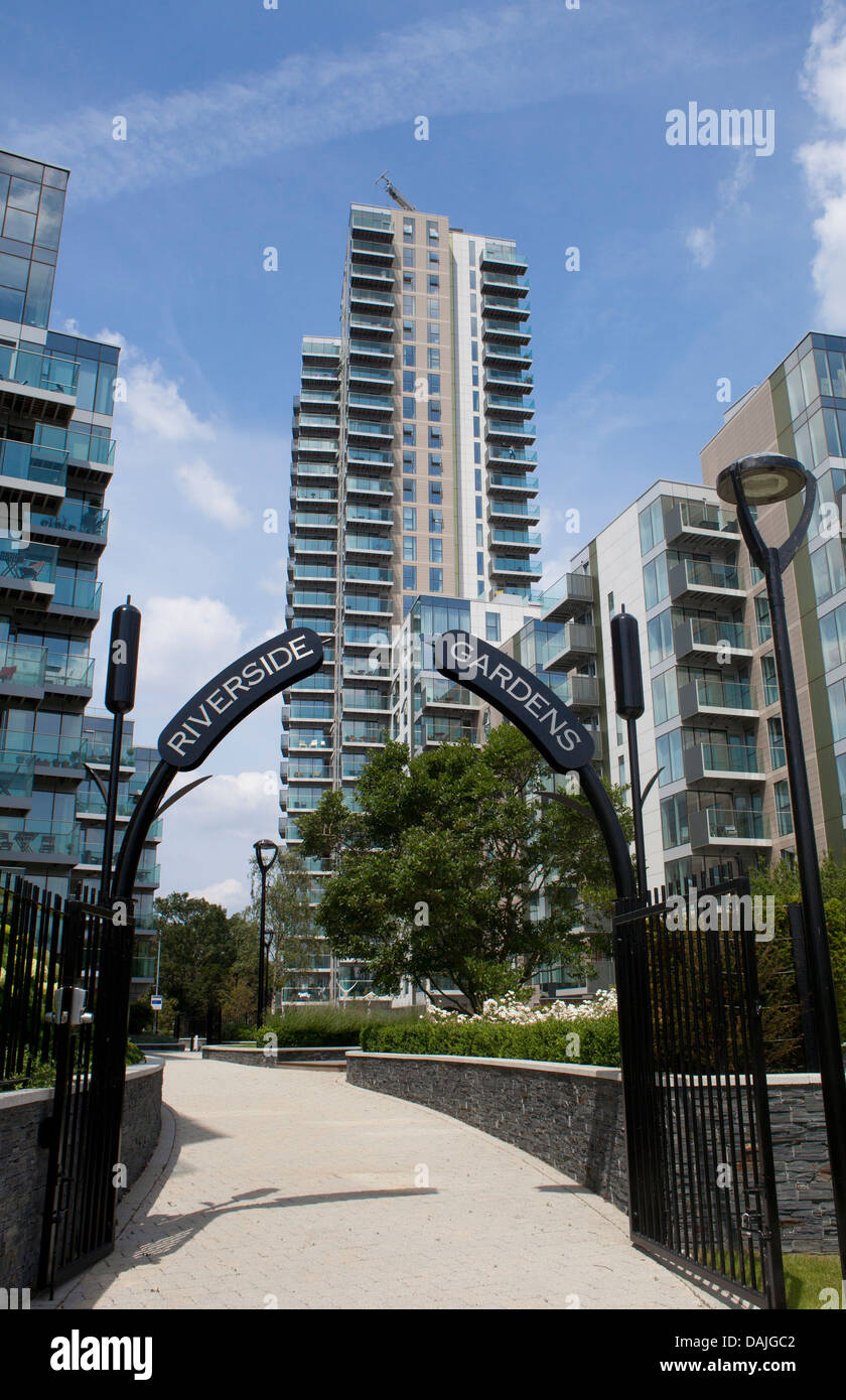 Woodberry Park (formerly Woodberry Down estate) high rise new