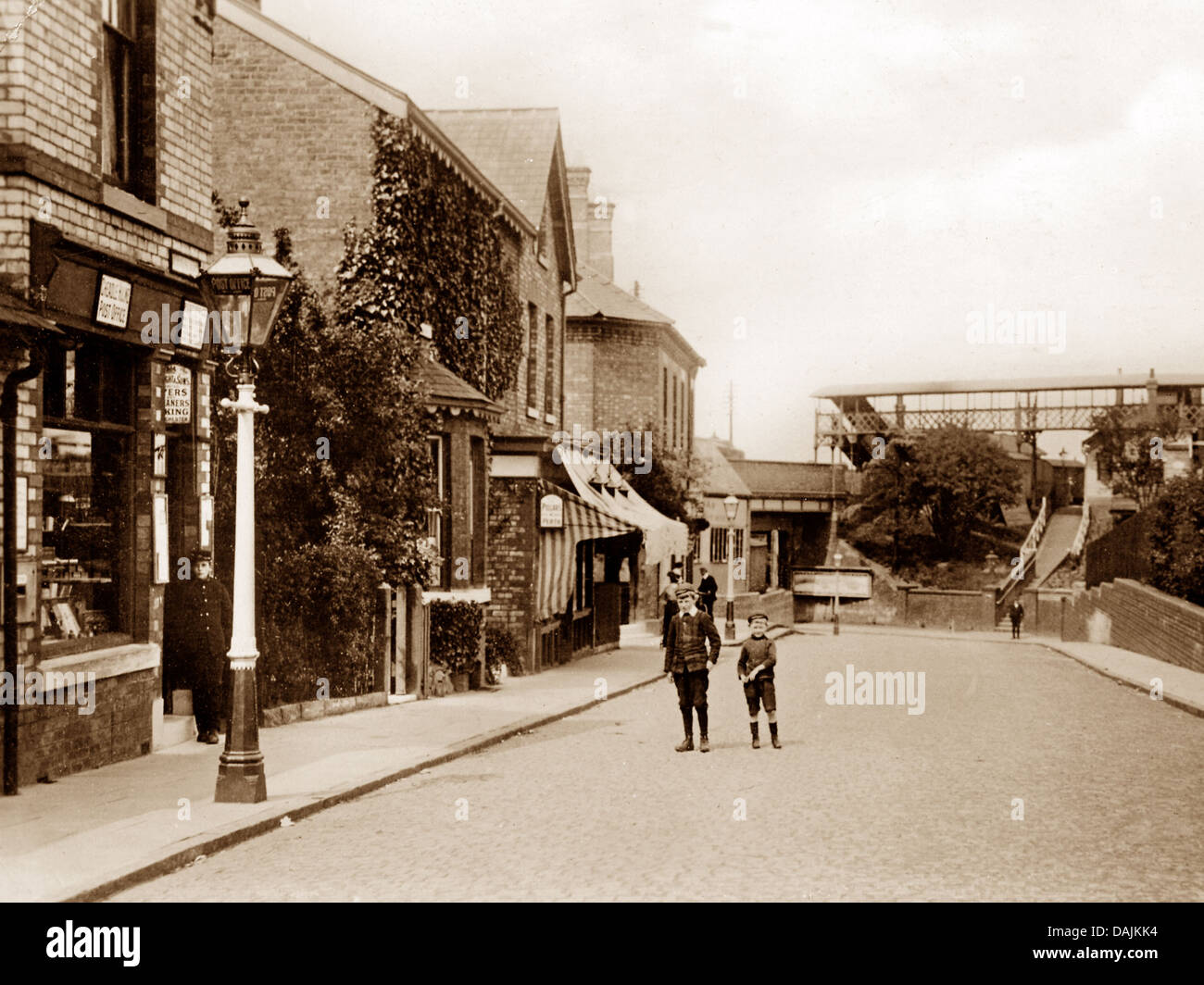 Cheadle Hulme Mellor Road early 1900s Stock Photo