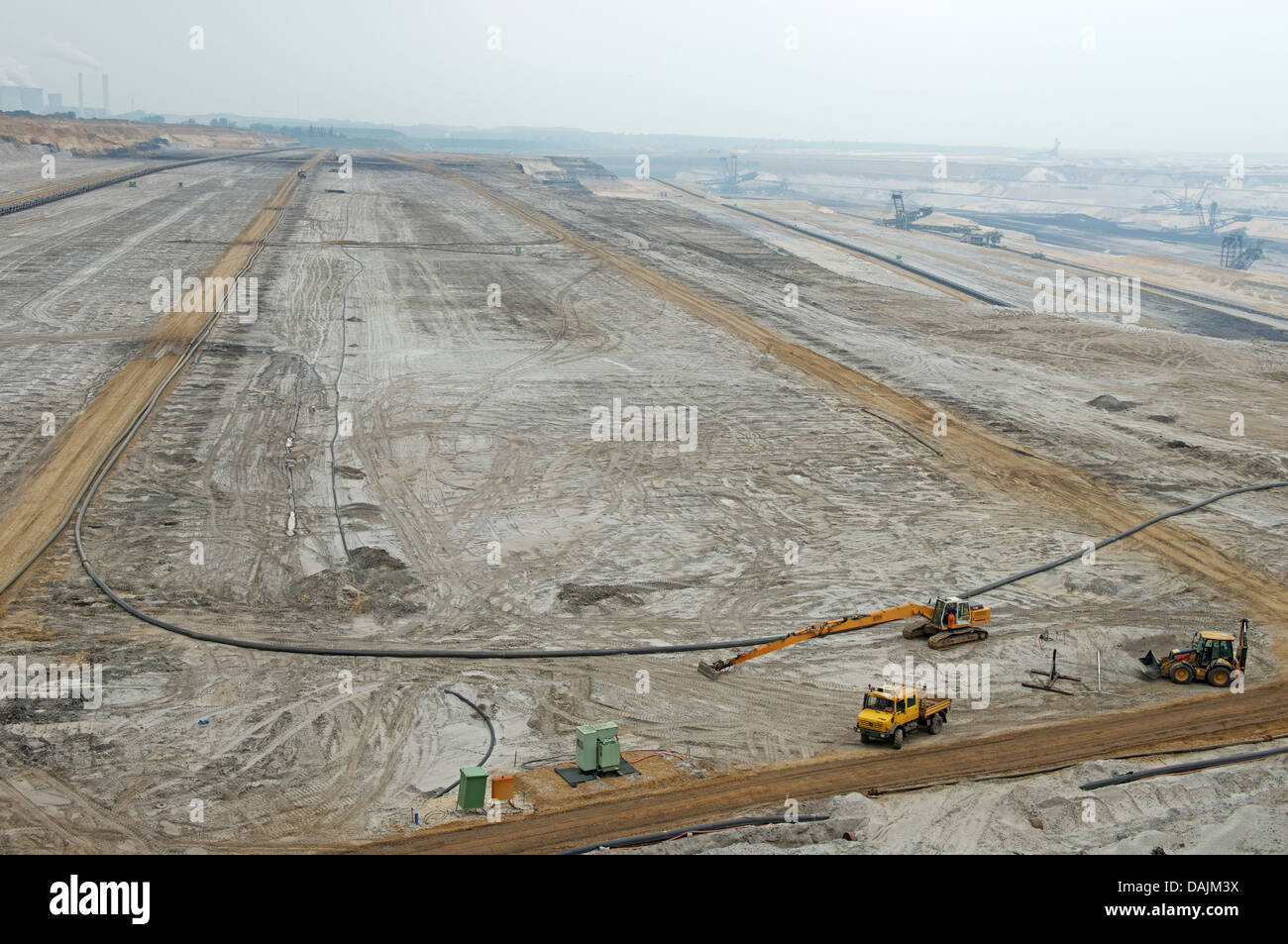 Surface coal mine Germany Stock Photo