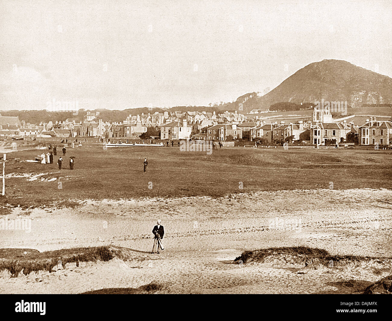 North Berwick form the Links early 1900s Stock Photo - Alamy