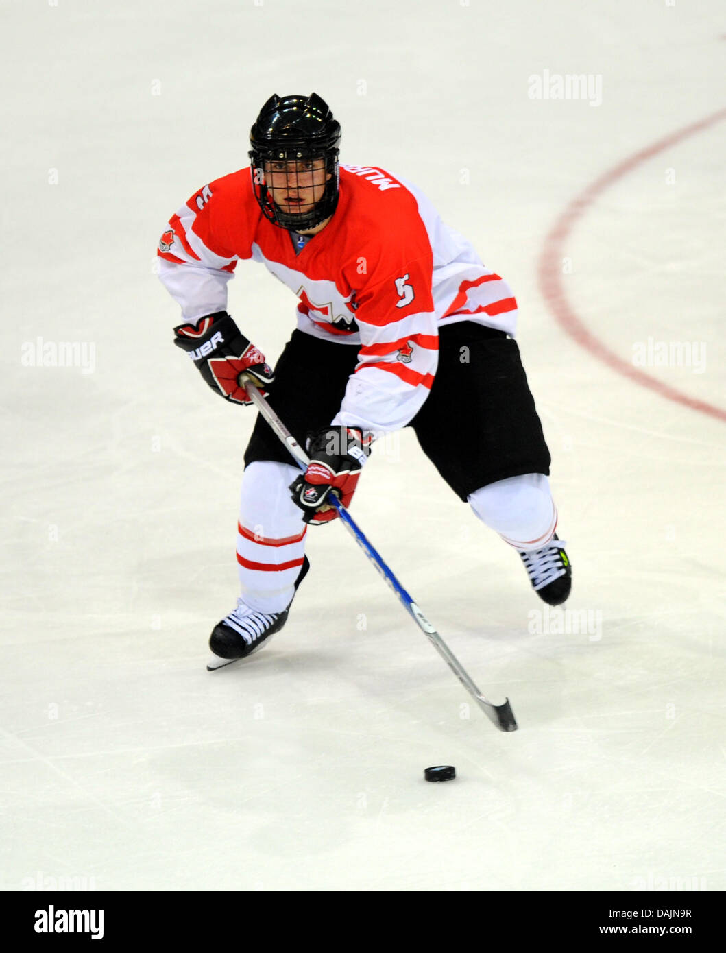 Canada's Ryan Murray is pictured during the IIHF U18 World Ice Hockey Championships at the EnergieVerbund Arena in Dresden, Germany, 15 April 2011. Photo: Thomas Eisenhuth Stock Photo