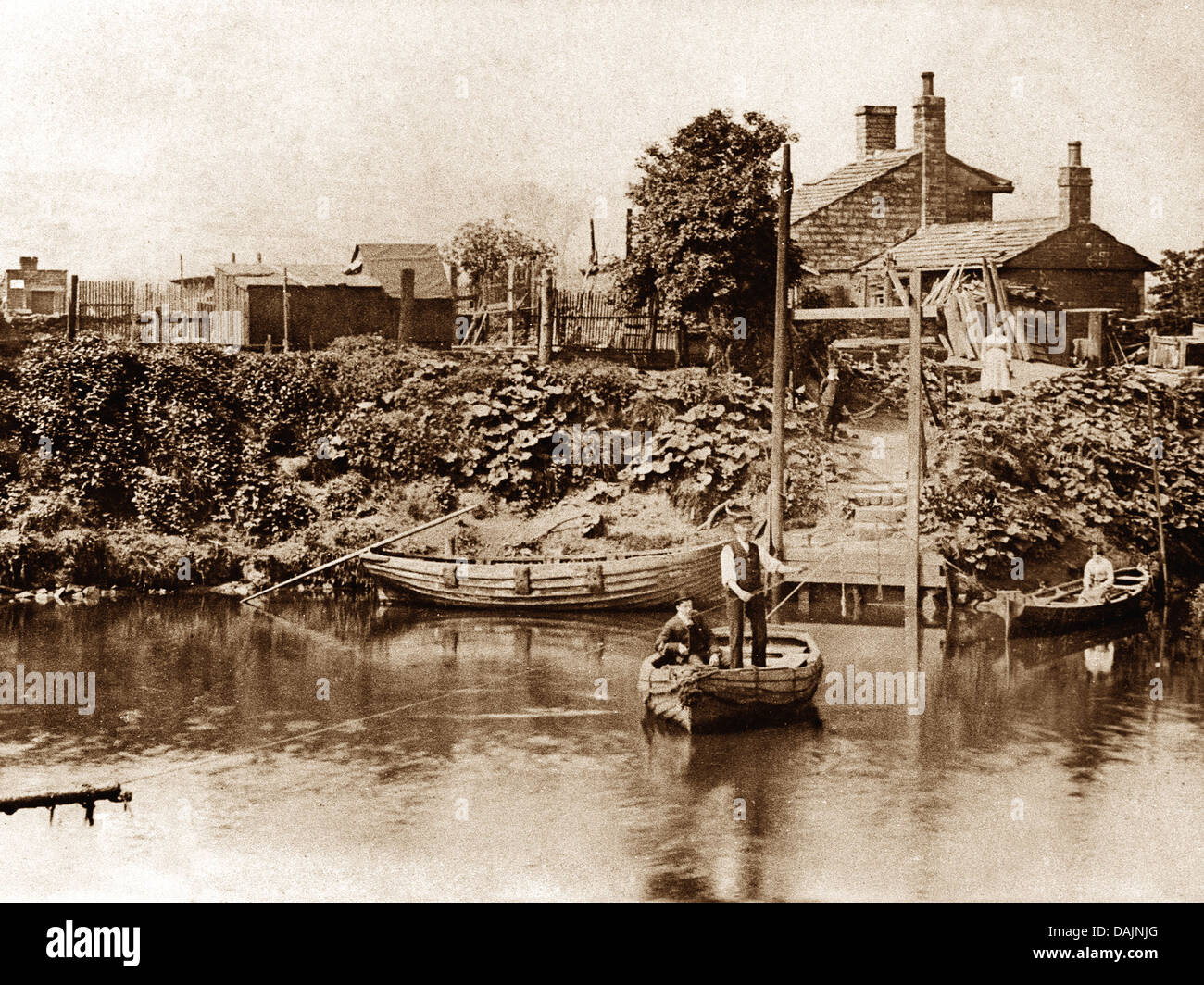 Thornhill Ferry Dewsbury early 1900s Stock Photo Alamy