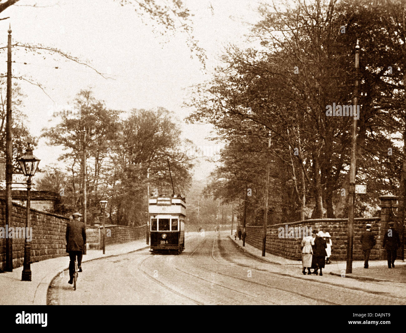 Pendleton Eccles Old Road early 1900s Stock Photo Alamy