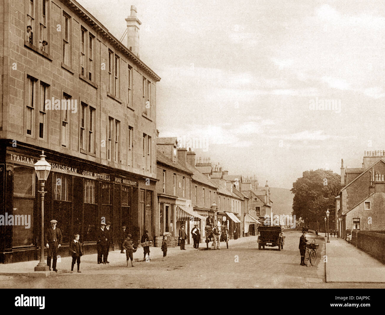 Helensburgh East Clyde Street early 1900s Stock Photo Alamy