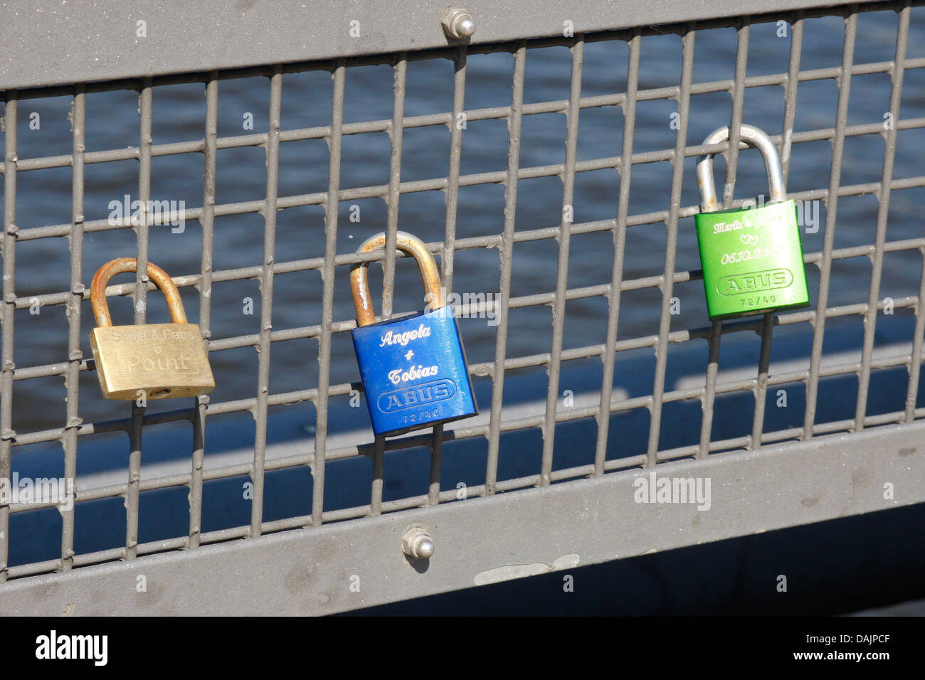 Personalized padlocks hires stock photography and images Alamy