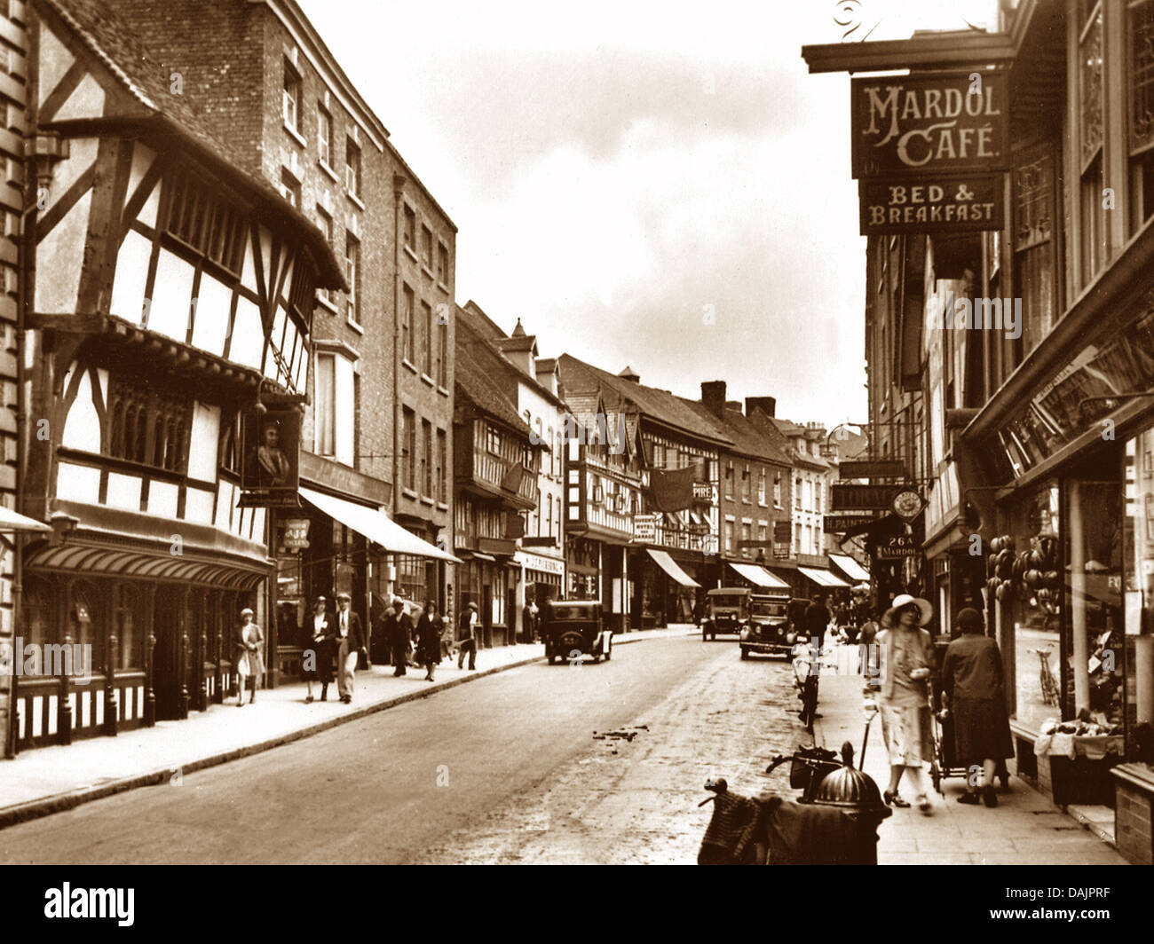Shrewsbury Mardol probably 1920s Stock Photo