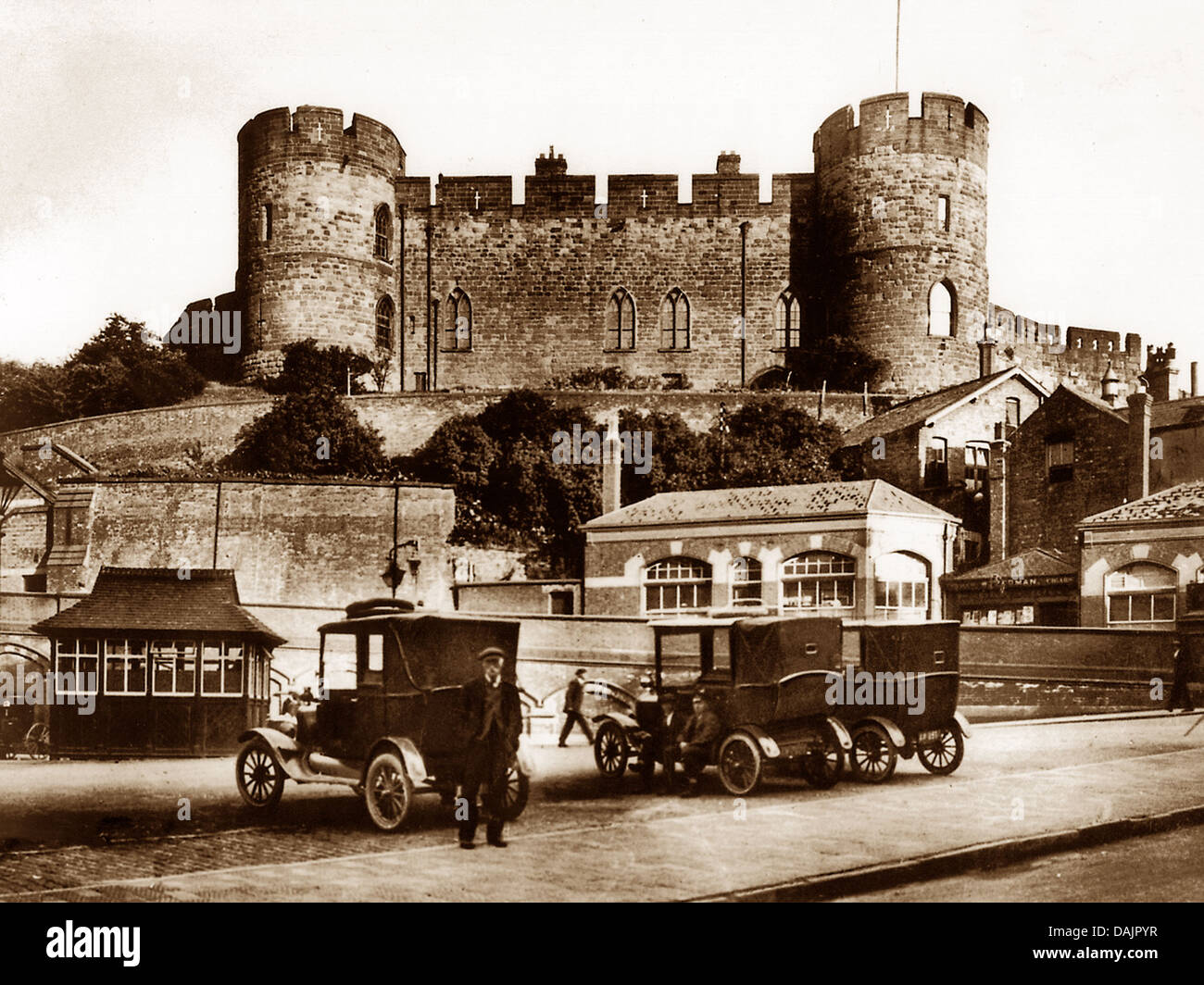 Shrewsbury The Castle early 1900s Stock Photo
