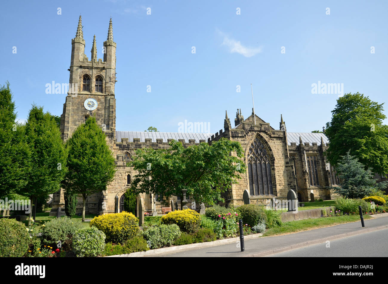 Tideswell Church in the Derby Dales Stock Photo