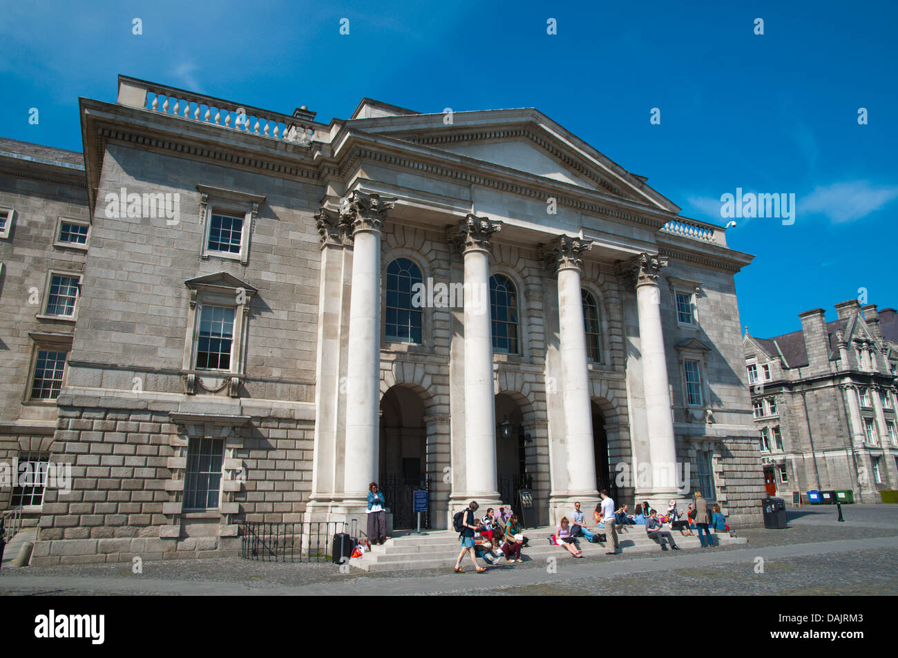 The West Chapel in Parliament square Trinity college university area central Dublin Ireland Europe Stock Photo