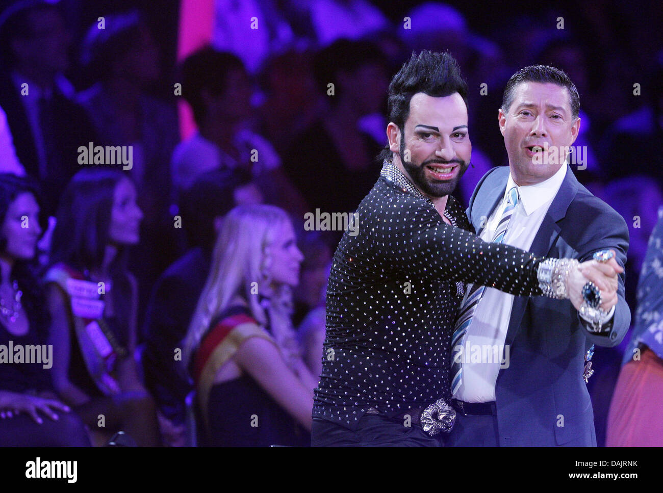 Members Of The Jury Harald Gloeoeckler And Joachim Llambi Dance At Stock Photo Alamy