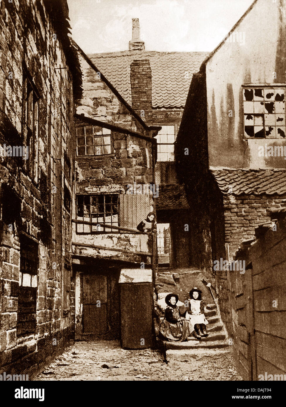 Whitby Arguments Yard early 1900s Stock Photo - Alamy